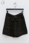 SWAYING 24 Autumn and Winter Striped Knitted Shorts SW-SW24AW3B01-HZ Black Brown